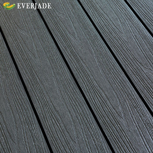 Custom Interlock Wpc outdoor Decking 3D embossing wood grain Composite decking board China Wood Plastic texture Flooring