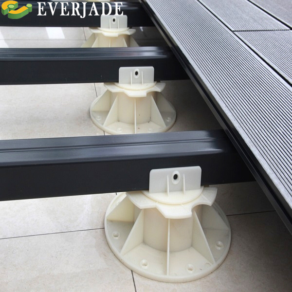 ABS Material White Adjustable Plastic Outdoor Wood Decking Support