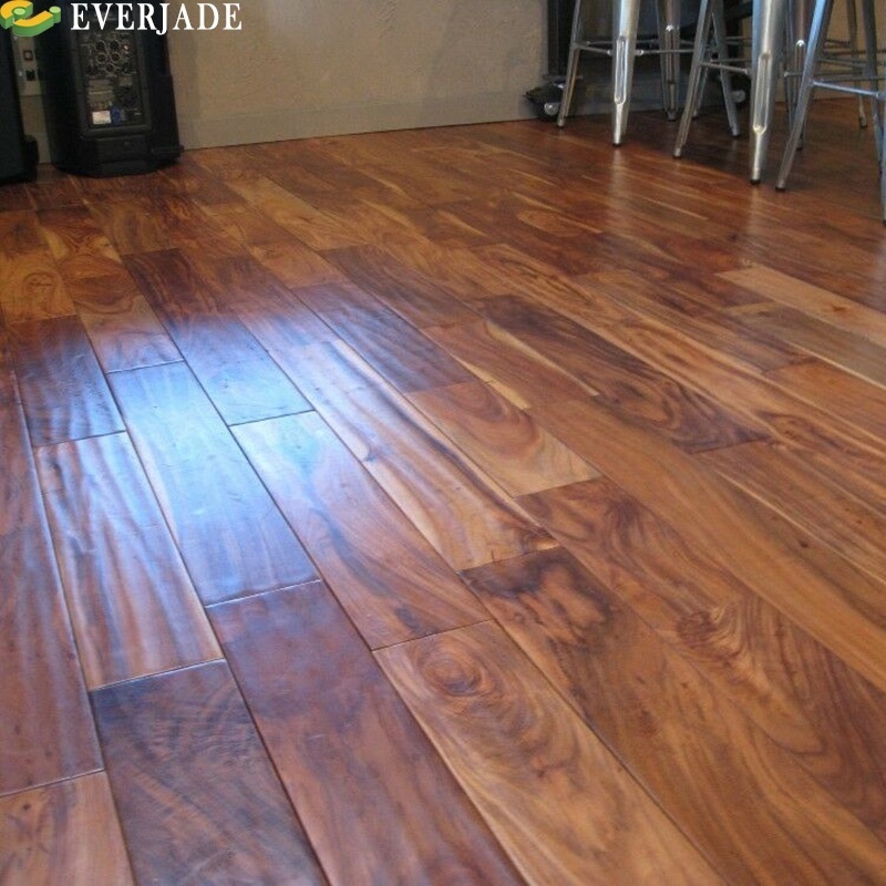 Hand scraped collection brown balance paper wood flooring U V-groove Ac3 Ac4 hdf board  laminate flooring