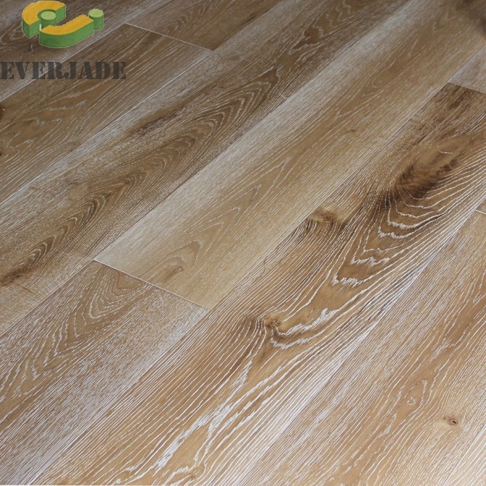 High Quality  Red Black Brown Vintage Engineered Wood Floor Hand scraped Smooth White Oak  Engineered Flooring With Free Sample