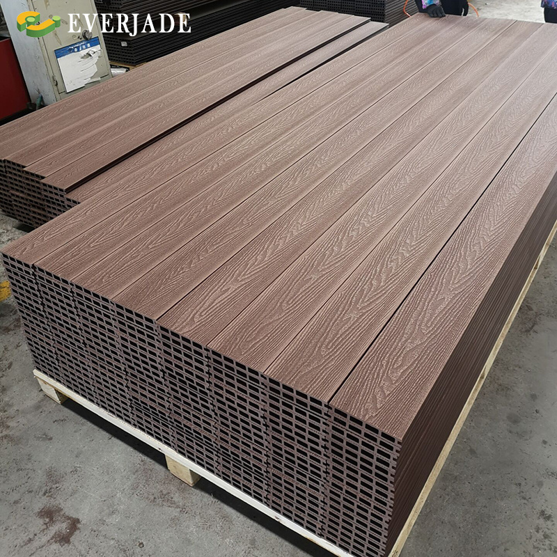 Custom Interlock Wpc outdoor Decking 3D embossing wood grain Composite decking board China Wood Plastic texture Flooring