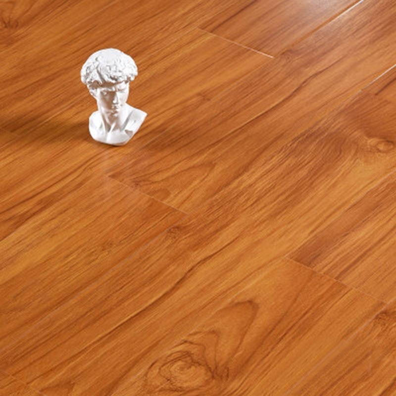 Hand scraped collection brown balance paper wood flooring U V-groove Ac3 Ac4 hdf board  laminate flooring