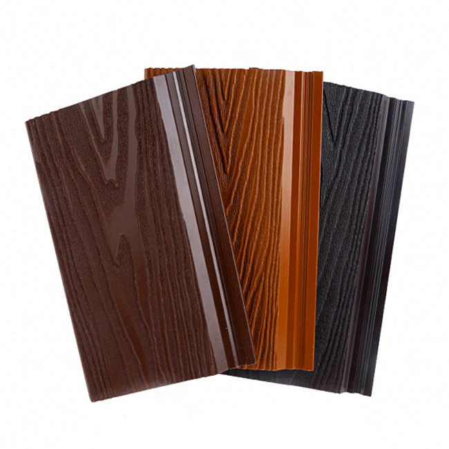 Embossed Composite Cladding Fluted Wpc Wall Panel Composite Board Anti Uv Wpc Outdoor 3d Wall Panel