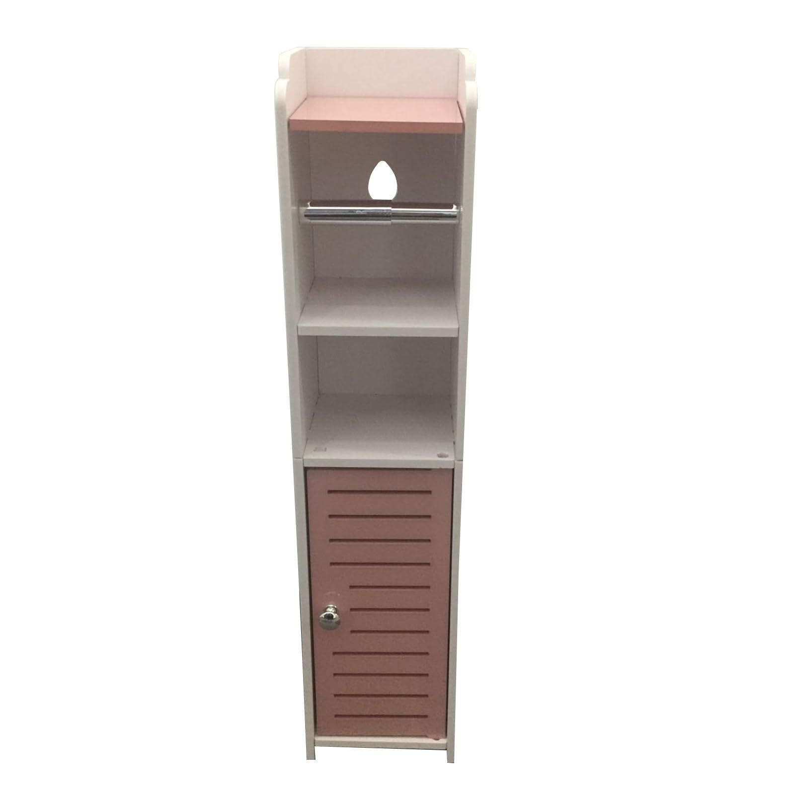 Hot Sales Stand Small Bathroom Storage Corner Floor Cabinet with Doors and Shelves Bamboo Toilet Paper Holder