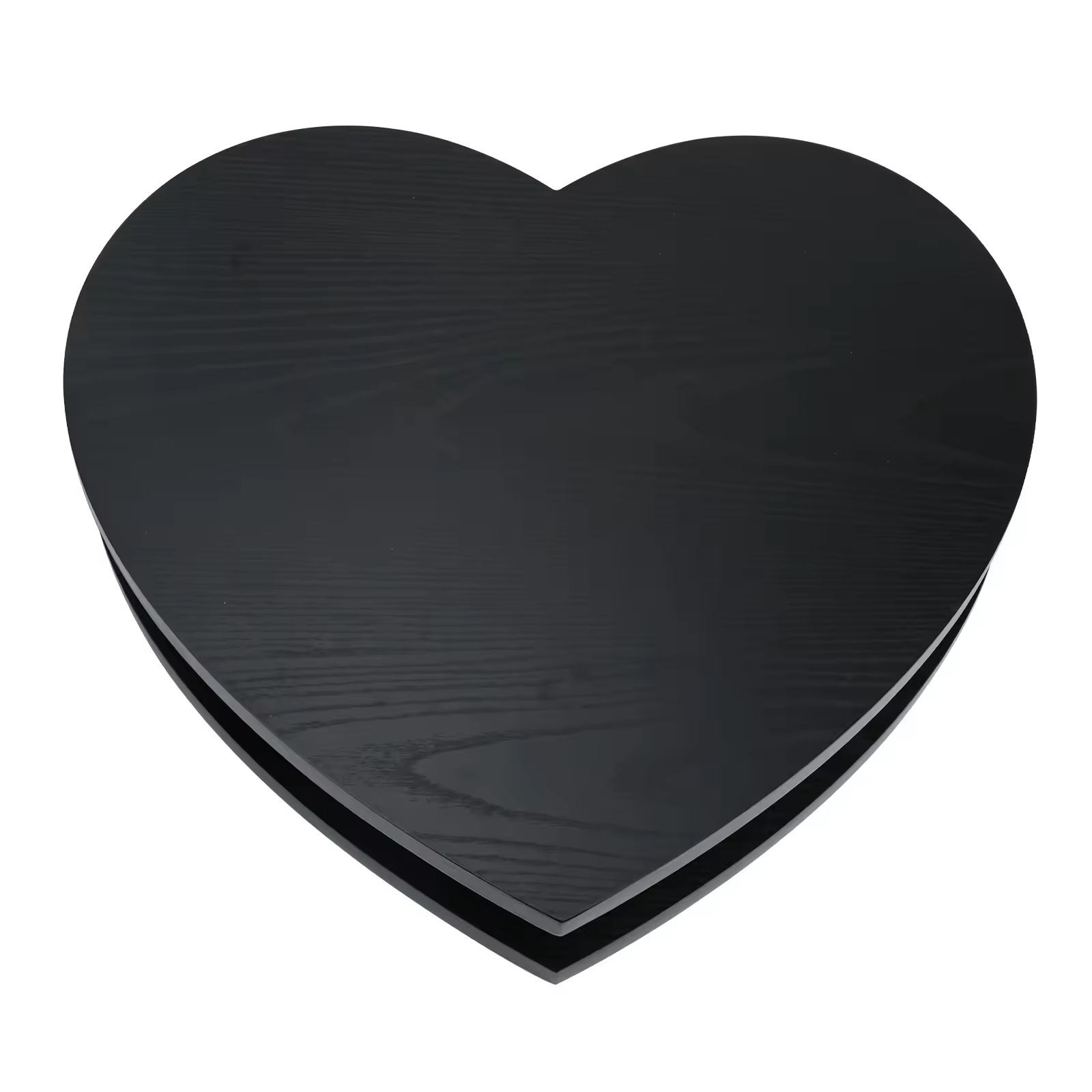 Factory Direct Sales Wooden Couch Snack Box Black Snack Storage Rack Table Heart Shaped Bamboo Couch Cup Holder Tray for Sofa