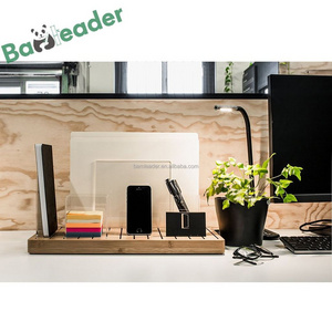 Office Table Organizer Computer Stand Office Bamboo Deformable Desktop Organizer