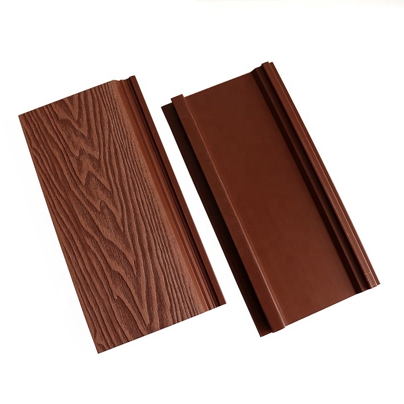 Prefab house external WPC slats wood wall panel decking composite interior cladding wall for outdoor