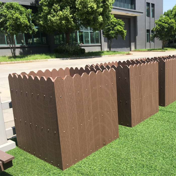 Decorative planter DIY waterproof outdoor wood plastic composite garden box raised garden bed garden pots planters outdoor