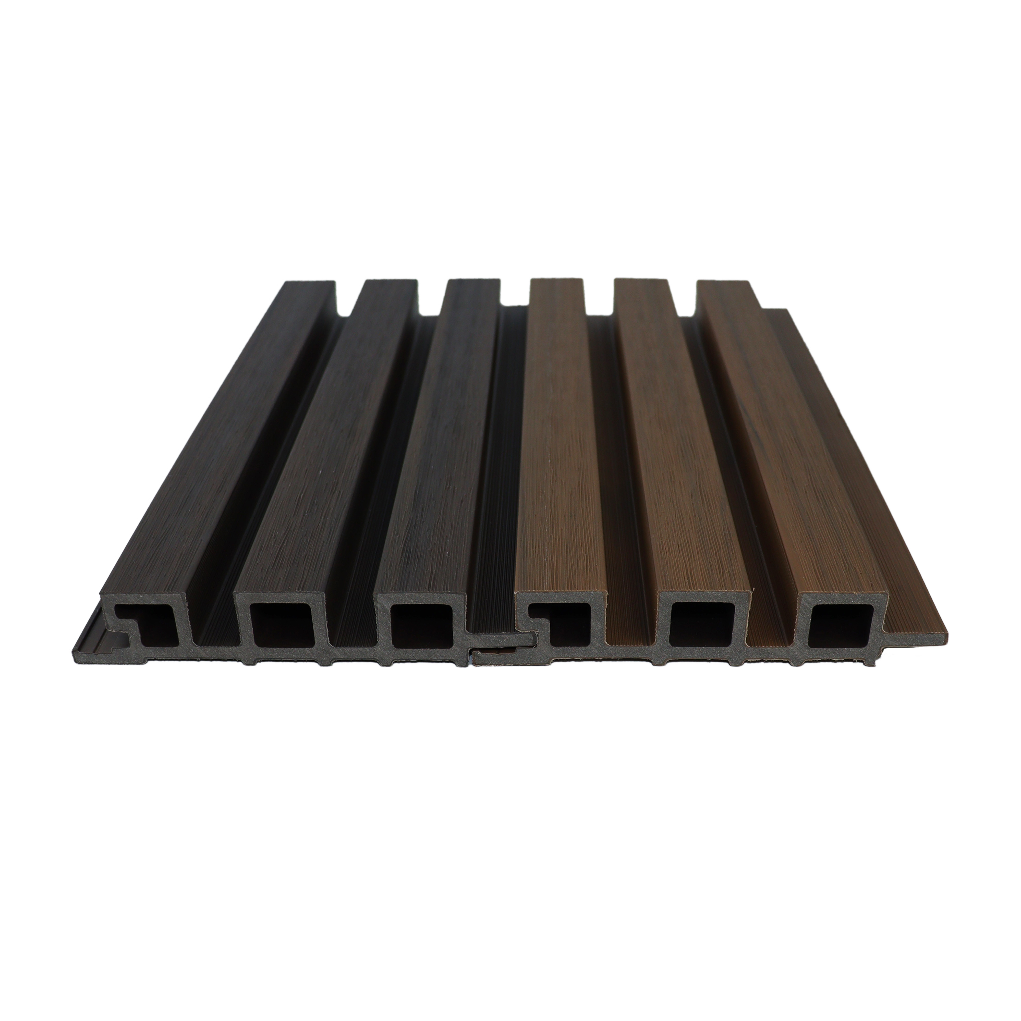 Great wall cladding recycled exterior outdoor wood fluted design louver decorative composite board wpc wall facade panel