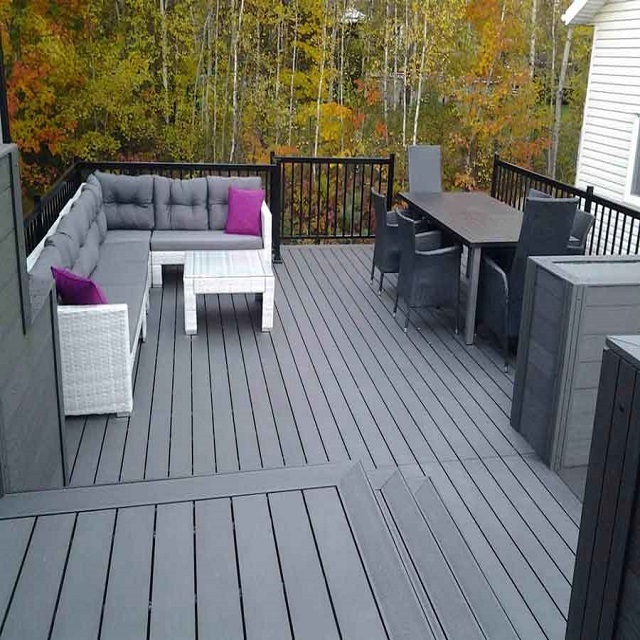 China Outdoor Wood Plastic Deck Waterproofing Composite Wood Decking Outdoor WPC Flooring