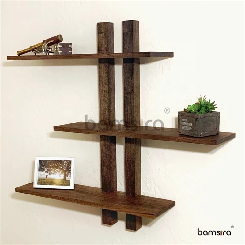 Wood Cube Wall Mounted Shelves Variable Floating Shelves