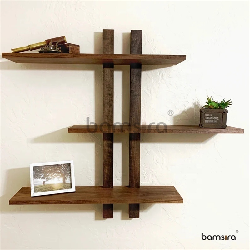 Wood Cube Wall Mounted Shelves Variable Floating Shelves