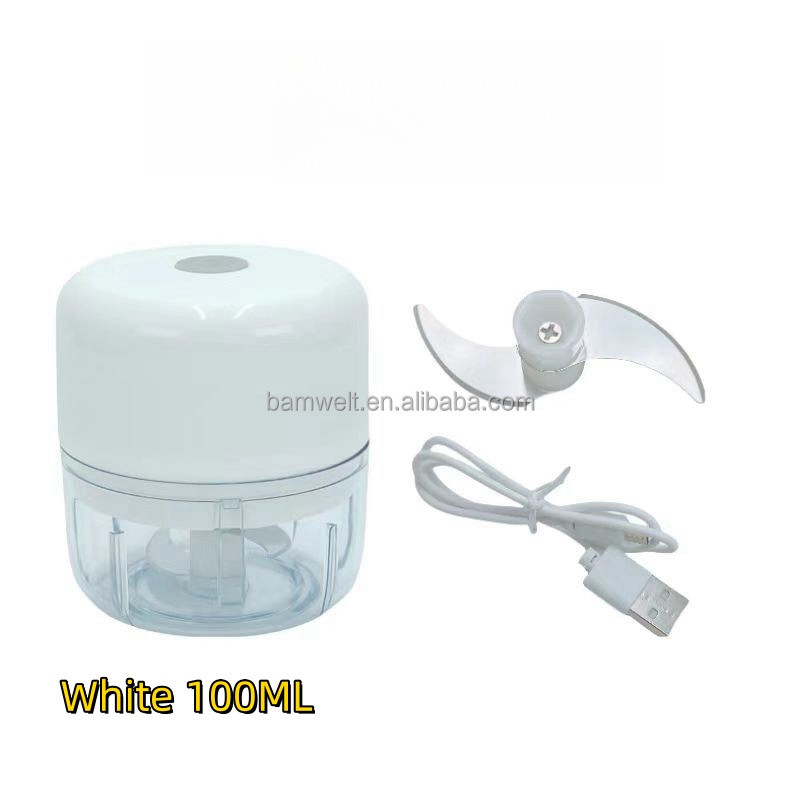 Hot Wholesale CE Certificate  Electric Mini USB rechargeable Garlic Grinder Meat Chili Grinder Chopper Garlic Press Chopper