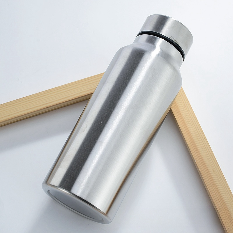 750ml/1100ml Wholesale High Quality Portable Single Walled Stainless Steel Water Bottle