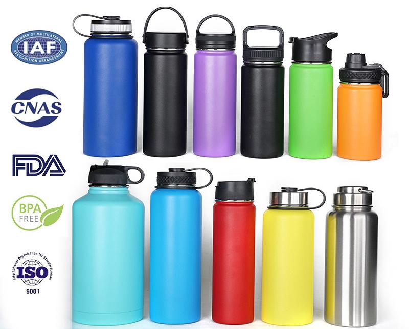 2023 amazon hot selling 12oz 16oz 18oz 22oz 24oz 25oz 32oz 40oz 64oz Double Wall Insulated Stainless Steel Termos Vacuum Flask