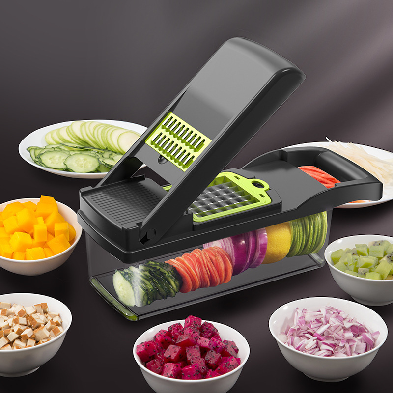 14 in 1 and 16 in 1 Veggie Food Chopper Mandoline Slicer Onion Cutter Peeler Vegetable Vegetable Slicer with Gloves