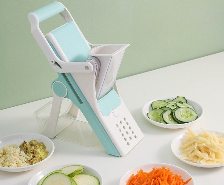 2024 New Product Amazon Top Seller Vegetable Slicer  Safe Slicer For Kitchen Foldable Veggie & Potato Slicer