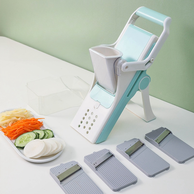 2024 New Product Amazon Top Seller Vegetable Slicer  Safe Slicer For Kitchen Foldable Veggie & Potato Slicer