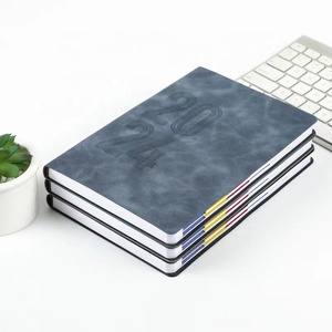 Custom Logo Printing A5 Size 2024 Diary Weekly Monthly Planner 2024 Calendar Printed Colour Tabs Agenda Notebooks Spanish Diary