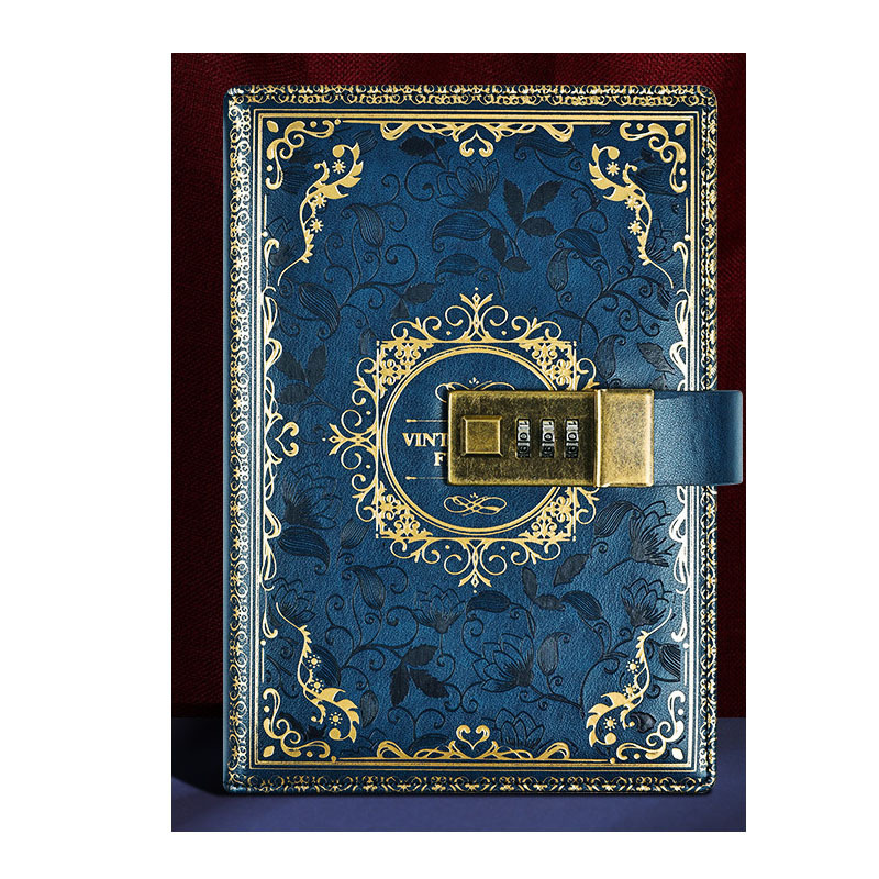 Diary With Lock Journal Gift Box Package Vintage PU Leather Diary With Lock Secrets Writing Locking Journals Diary