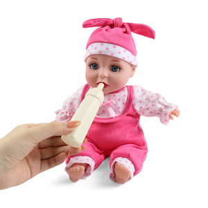 Banatoys Boneca 12Inch Cotton Body Baby Doll Silicone Newborn Baby Reborn Dolls For Girls With Nursing Bottle Accessories