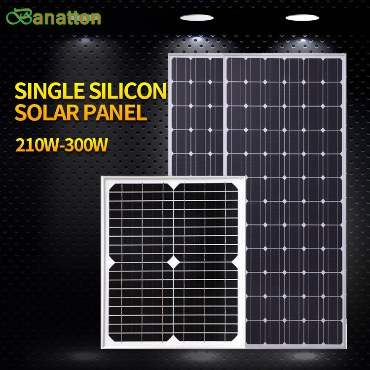 Banatton 500 Watt Monocrystalline Solar panels Mono 300W 400W 500W Solar Cells Cheap Solar Panels Price For Cost Sale