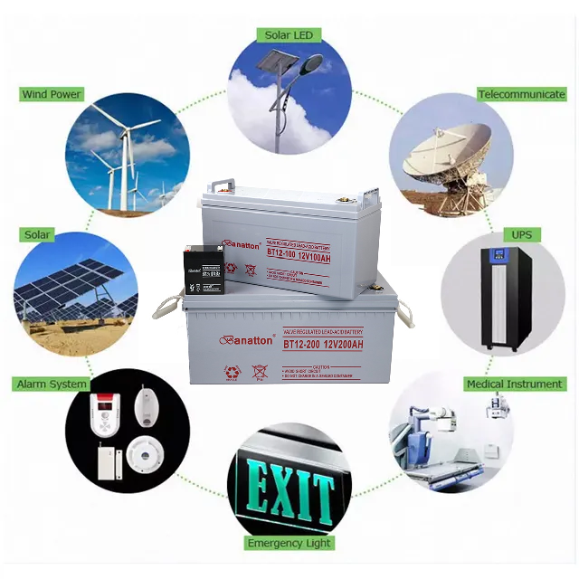 Excellent Safety Performance Solar Vrla Battery 12V 200AH Power Safe Battery 12V