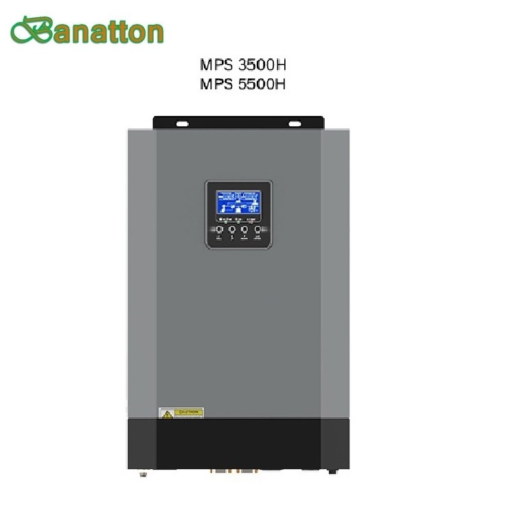 Renewable Energy Off Grid High PV 450VDC High Frequency Solar Inverter 5KW 5.5KW 48VDC Pure Sine Wave Inverter