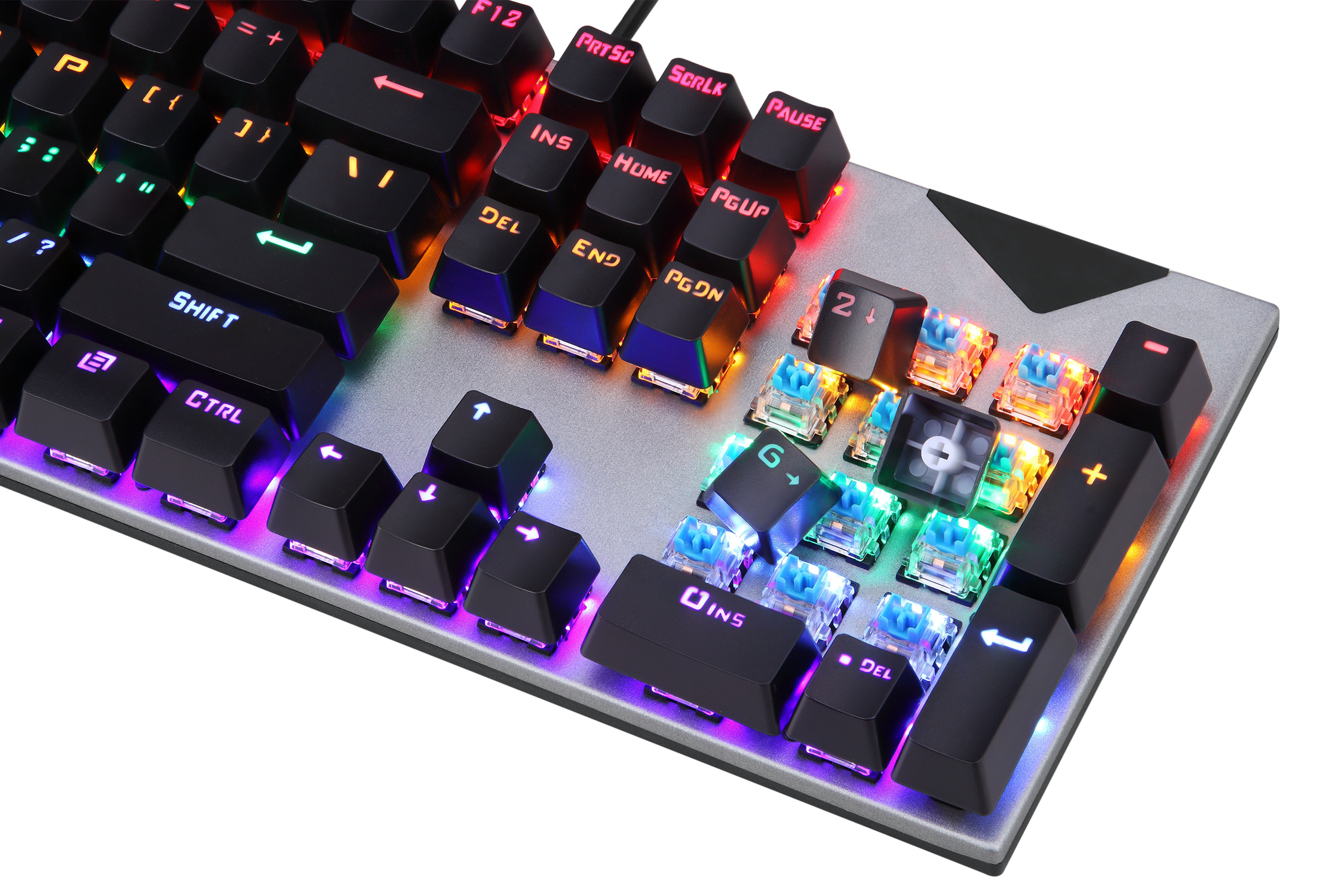 MAC Win Best Gaming Keyboard Rgb Mechanical Keyboard 104 Keys Gateron Switch Custom Keyboard Office Gaming Color Box Banda Wired