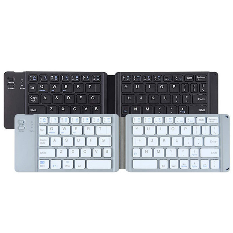 Portable Mini Ultra Slim Thin Foldable Folding Wireless Keyboard for iPad Pro Mobile Phone Laptop Tablet PC