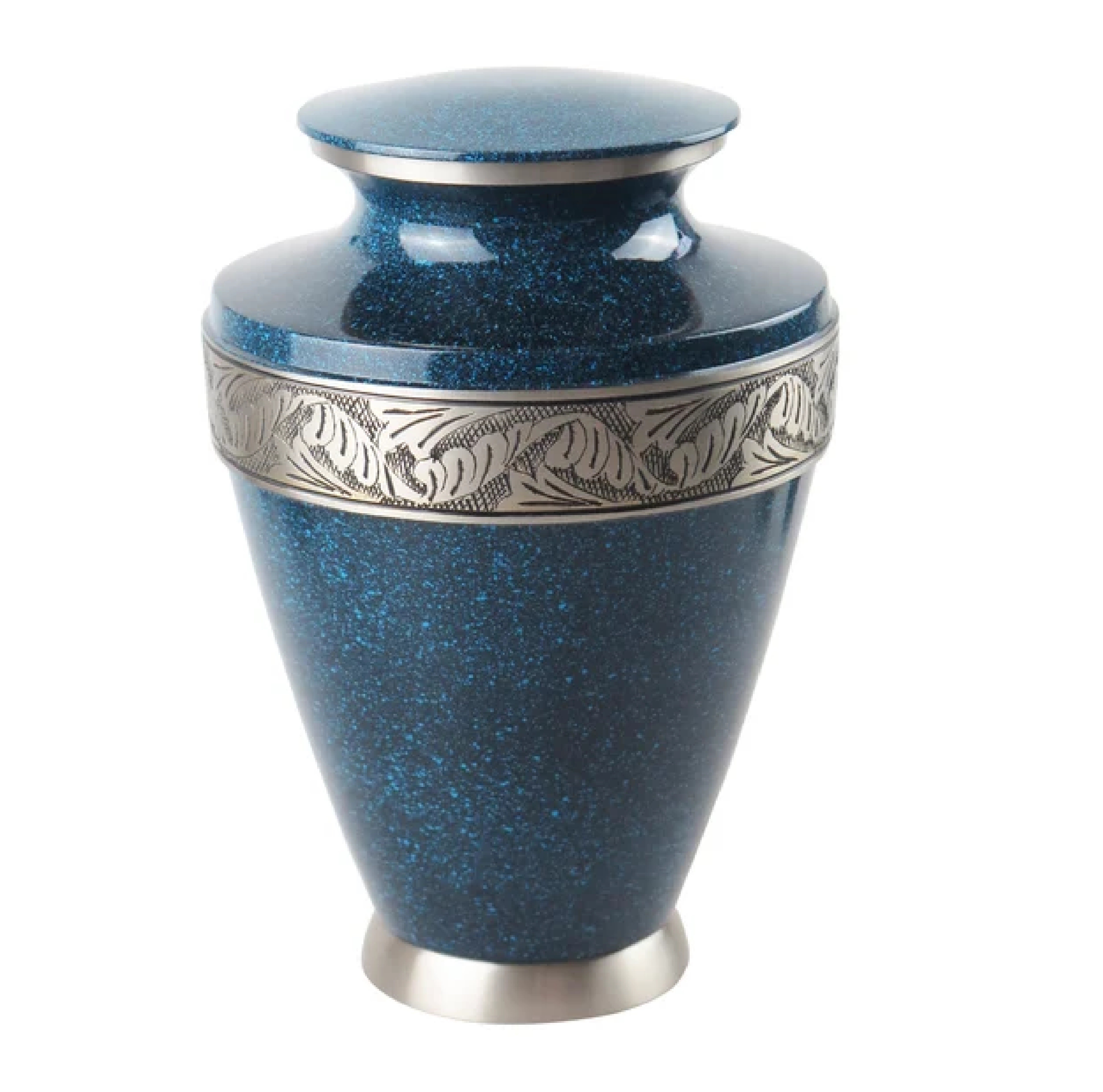 Beautiful White Enamel Memorial Funeral Urns Indian Hand Made Aluminium Cremation Urns Manufacturer