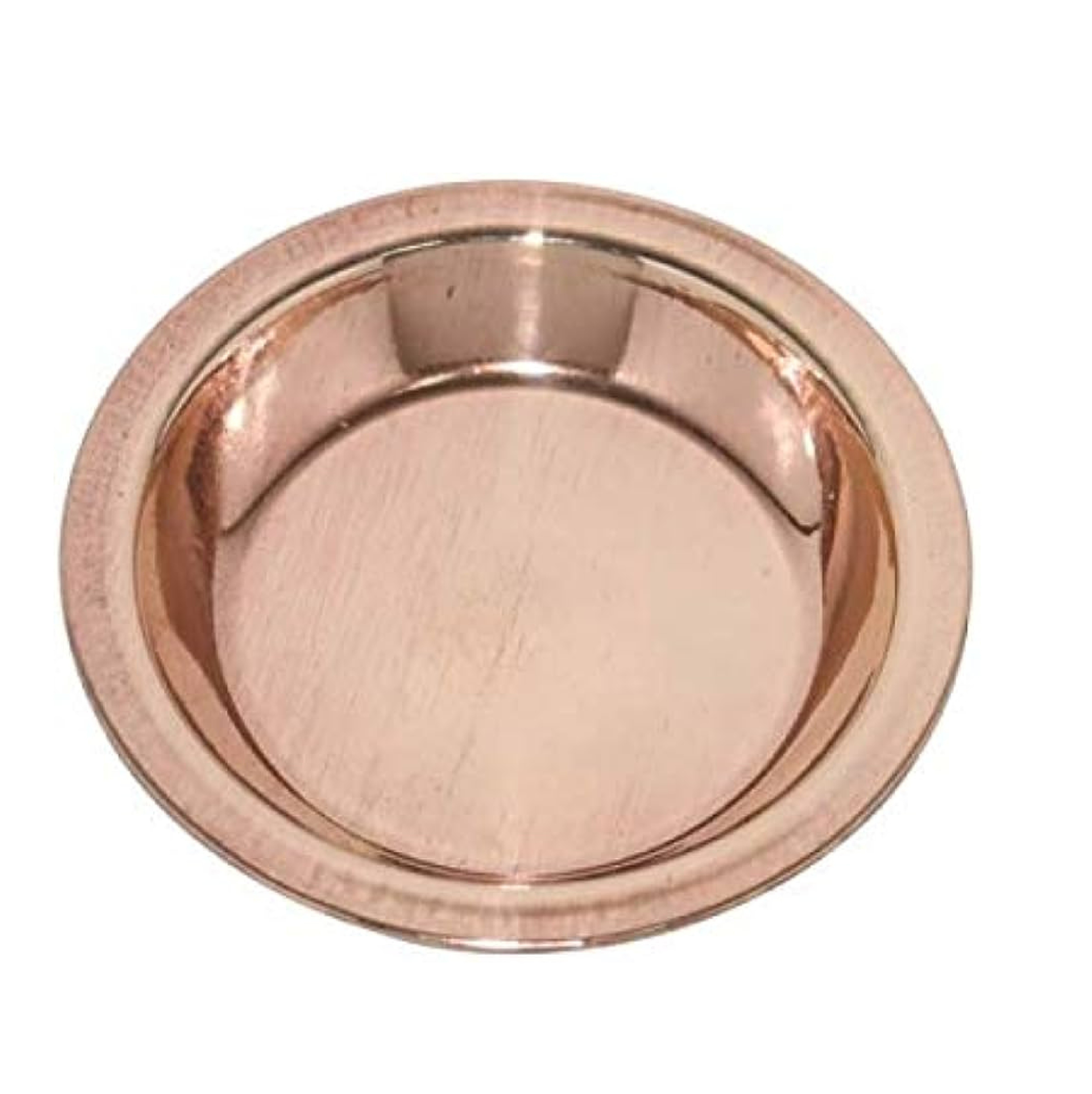 Unique Look Copper Serving Plates Top Selling Copper Metal Serving Plate Round Shape Copper Serving Plate