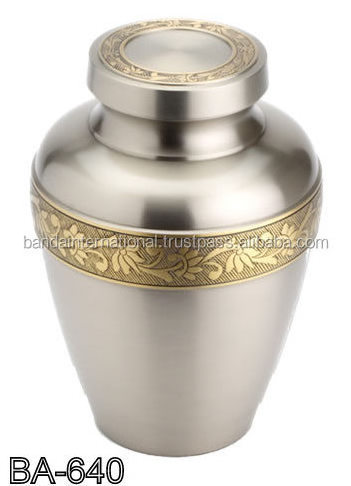 Funeral Accessories Brass Adult Cremation Urns Wholesale Reasonable Prices Metal Funeral Urns