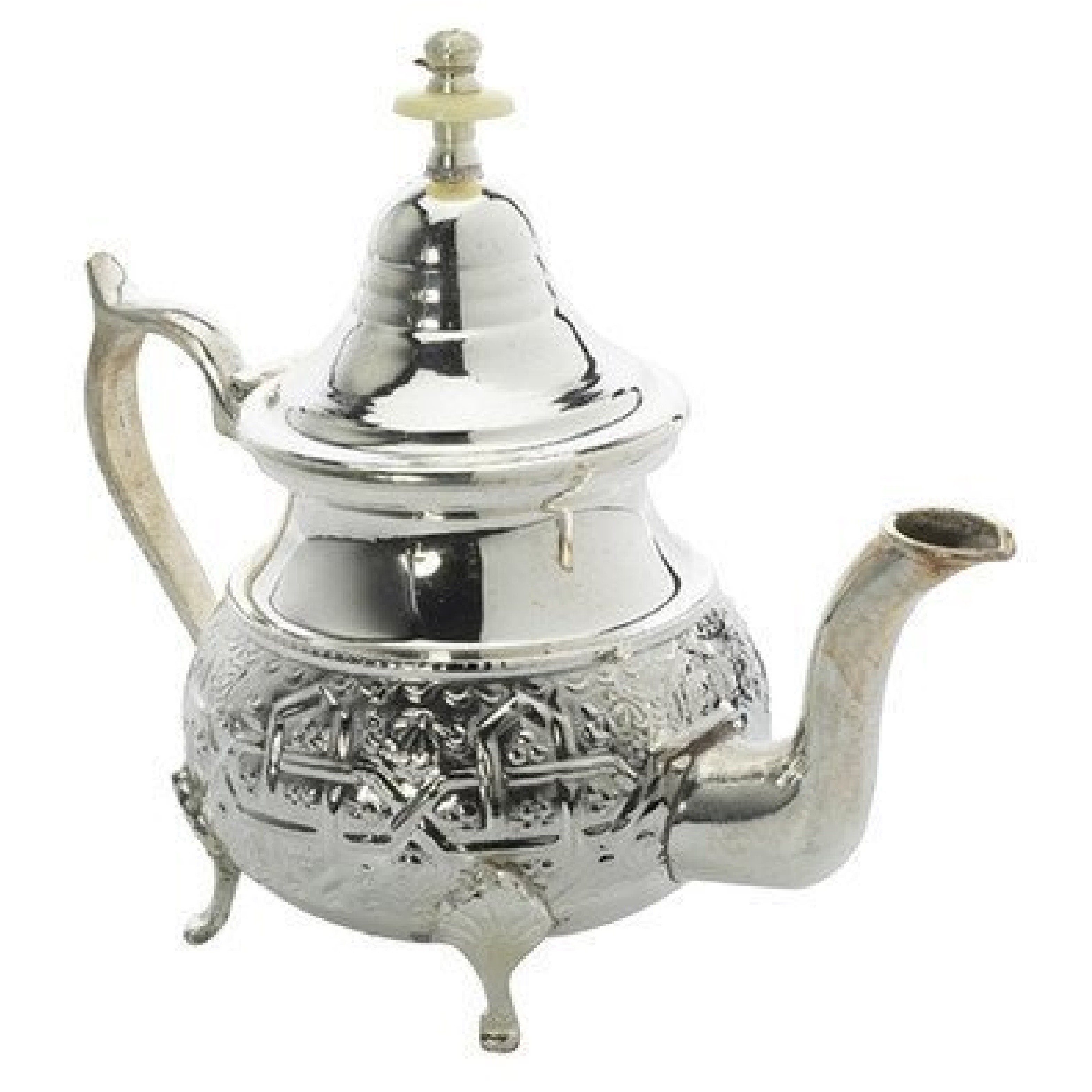 High Quality Brass Teapot With Beautiful Engraving Design Indian Hand Craved Metal Coffee Pot