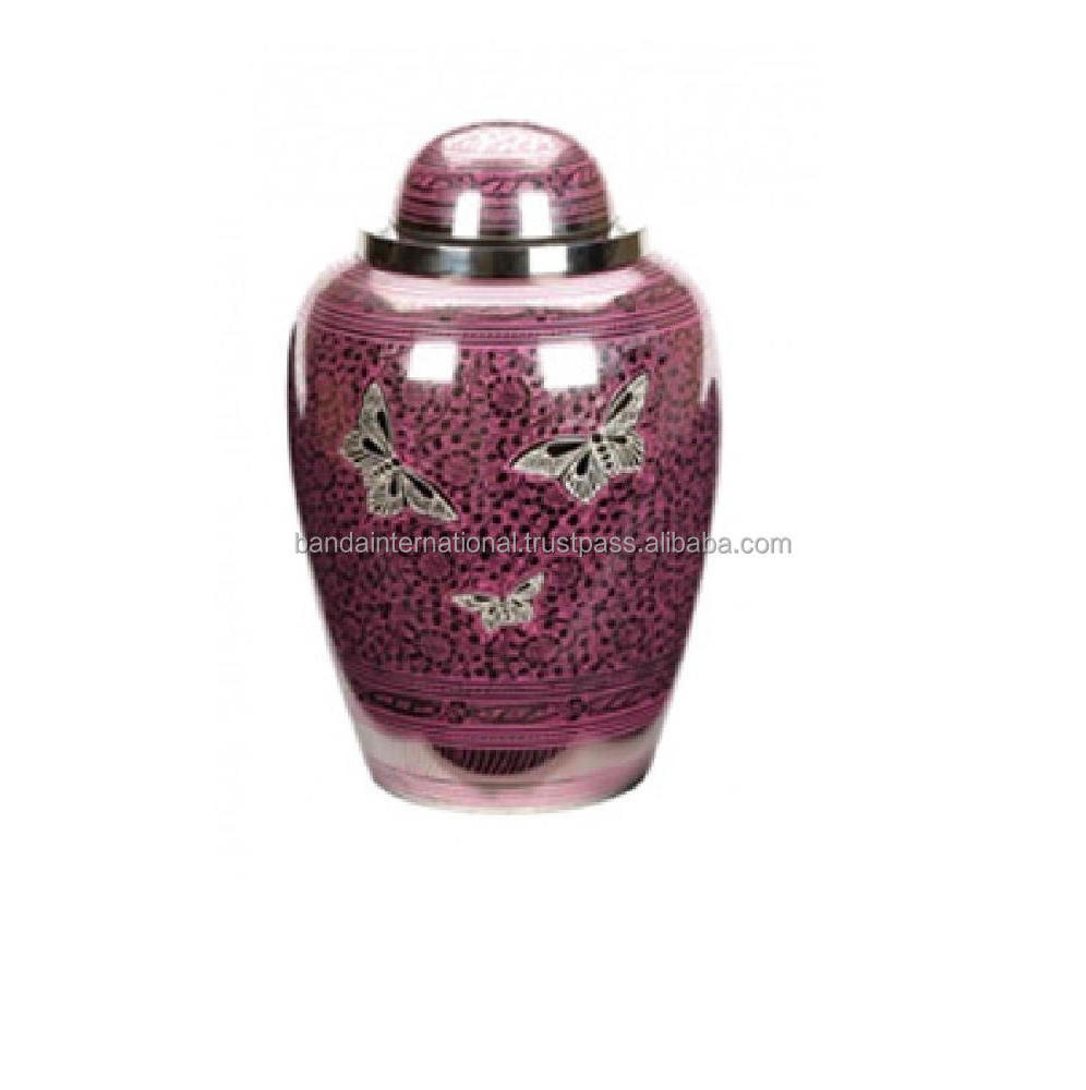 Indian Wholesale Funeral Accessories Brass Adult Urns Hot Selling Metal Cremation Urns With Reasonable Prices