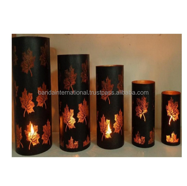 Wholesale High Quality Set Of Five Iron Votive Indian Handicrafts Home Decorative Votive Candle Holder