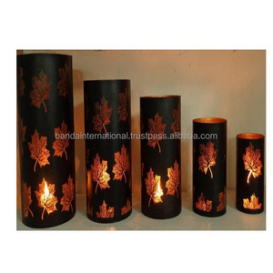 Wholesale High Quality Set Of Five Iron Votive Indian Handicrafts Home Decorative Votive Candle Holder