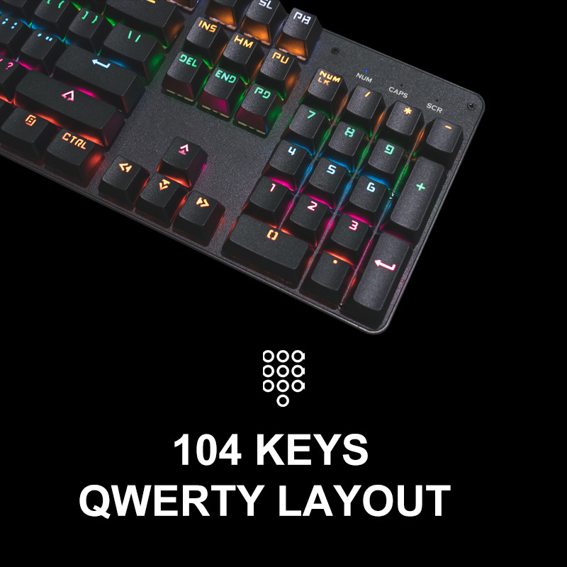 T700 USB led wired 104 keys  Mechanical Switch  RGB  backlit gamer desktop computer mechanical gaming keyboards mouse combos