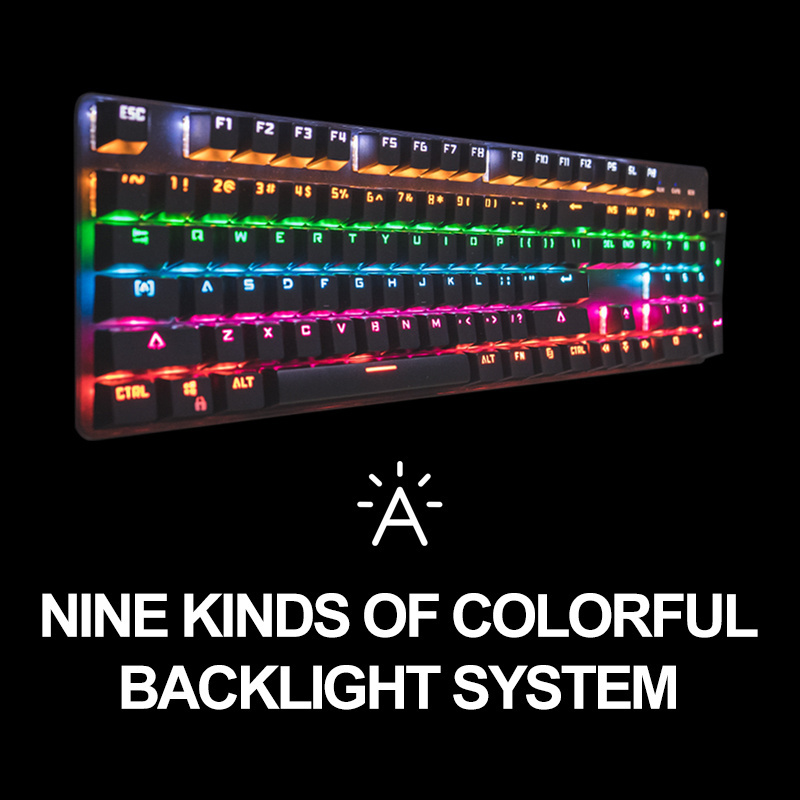 T700 USB led wired 104 keys  Mechanical Switch  RGB  backlit gamer desktop computer mechanical gaming keyboards mouse combos