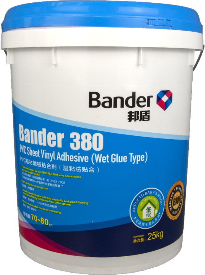 380S-8#High Strength Elastic PVC Flooring Adhesive for Wet Sticky Construction Environmental Friendly Flooring Glue