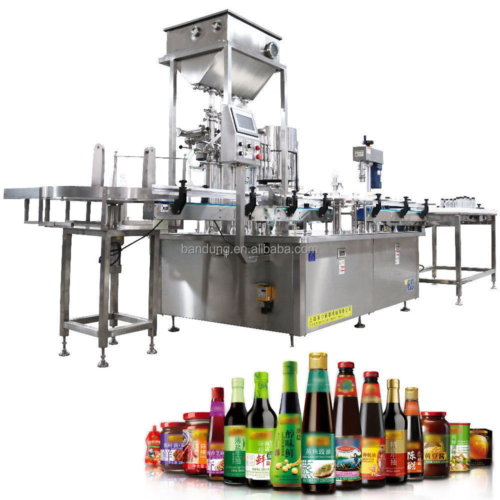 Automatic 4 Heads Bottle Soy Sauce Filling Machine Cooking Oil Liquid Filling Machine