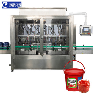 Automatic Rotary Pump Filler Thick Jam Syrup Oral Liquid Tomato Paste Rotor Pump Filling Machine