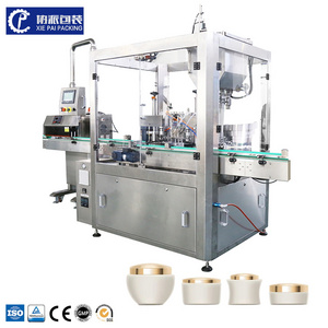 New Design Automatic Cream Lotion Liquid Cosmetic Filling Machine Filling Packing Production Line