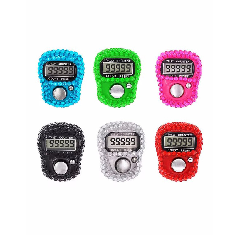 Mini  Digit Hand Tally Counter Finger Counter Muslim Ring Tally Counter  beautiful Finger ring electronic counting