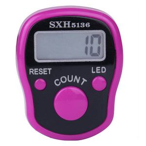 Hot Seller Mini  Finger Counter LCD Electric Digital Display with  Light For  Sewing Knitting Weave Tool