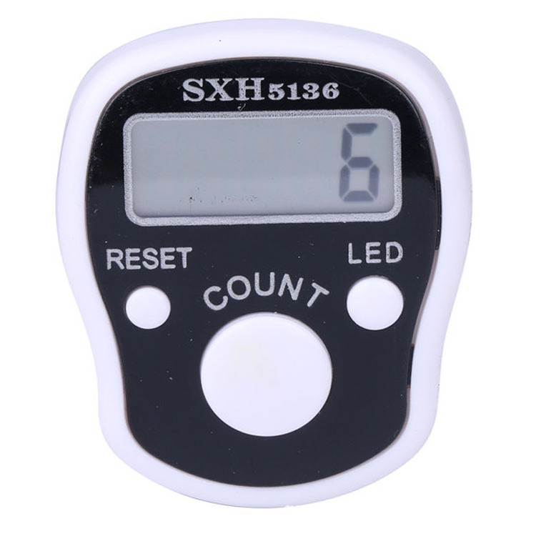 Hot Seller Mini  Finger Counter LCD Electric Digital Display with  Light For  Sewing Knitting Weave Tool