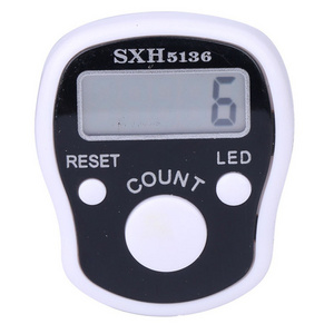 Finger Ring Counter LED Night Light Electronic Tally Counter Plastic Electronic Counting Tools  For Sewing Knitting Weave Tool