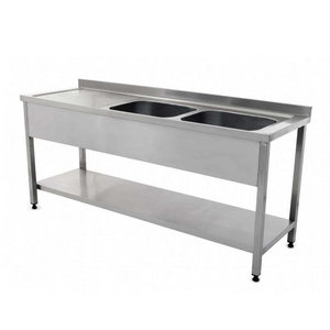 Hot Sale Handmade 304 Stainless Steel customized Commercial Kitchen Sink