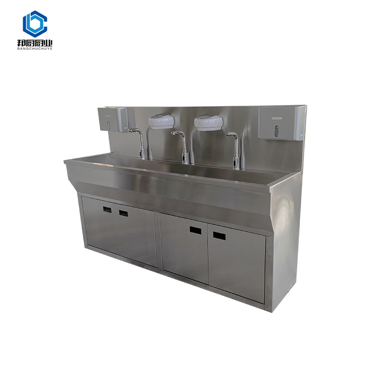 Hot Selling Product Medical Sink Cabinet Stainless Steel Sink Cabinet Medical Free Standing Sink