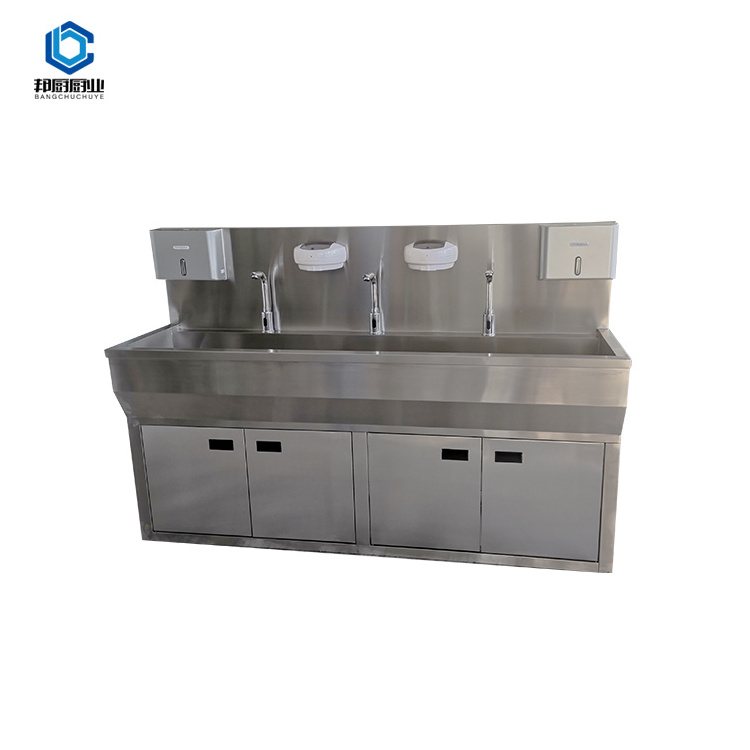 Hot Selling Product Medical Sink Cabinet Stainless Steel Sink Cabinet Medical Free Standing Sink